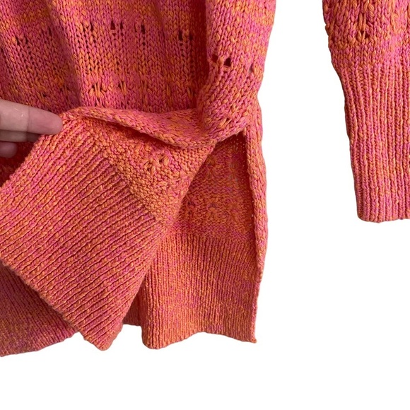 Free People hot tropics paloma combo knit V-neck pullover sweater - Picture 3 of 6